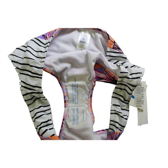 Salt + Cove Hawaii printed hipster bikini bottom lilac multicolor lining WomenXL - Picture 9 of 11